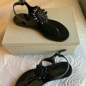 Black COACH Sandals
